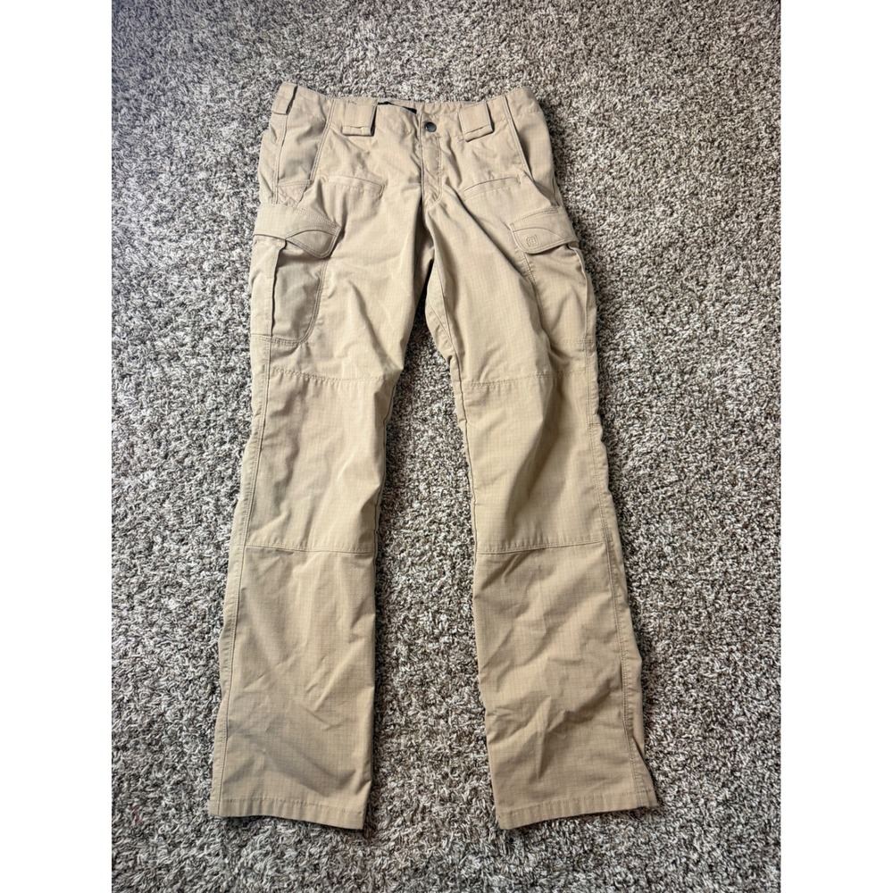 5.11 Tactical Stryke Pants Khaki Tan Ripstop Cargo Mens 33x34 Long